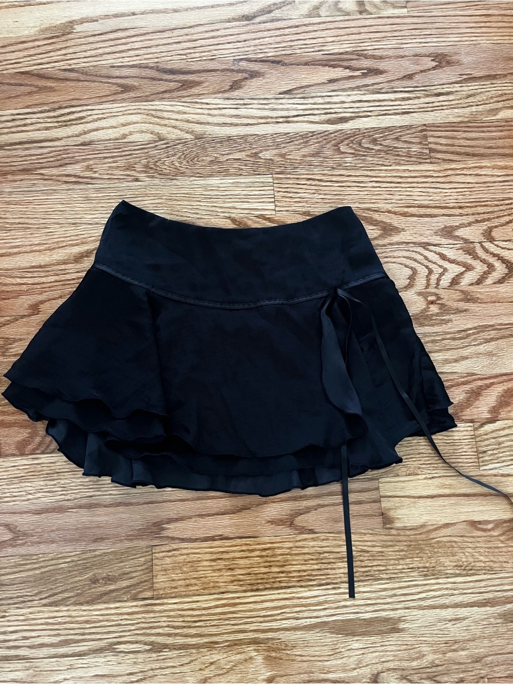 Urban Outfitters Black Layered Wrap Skirt